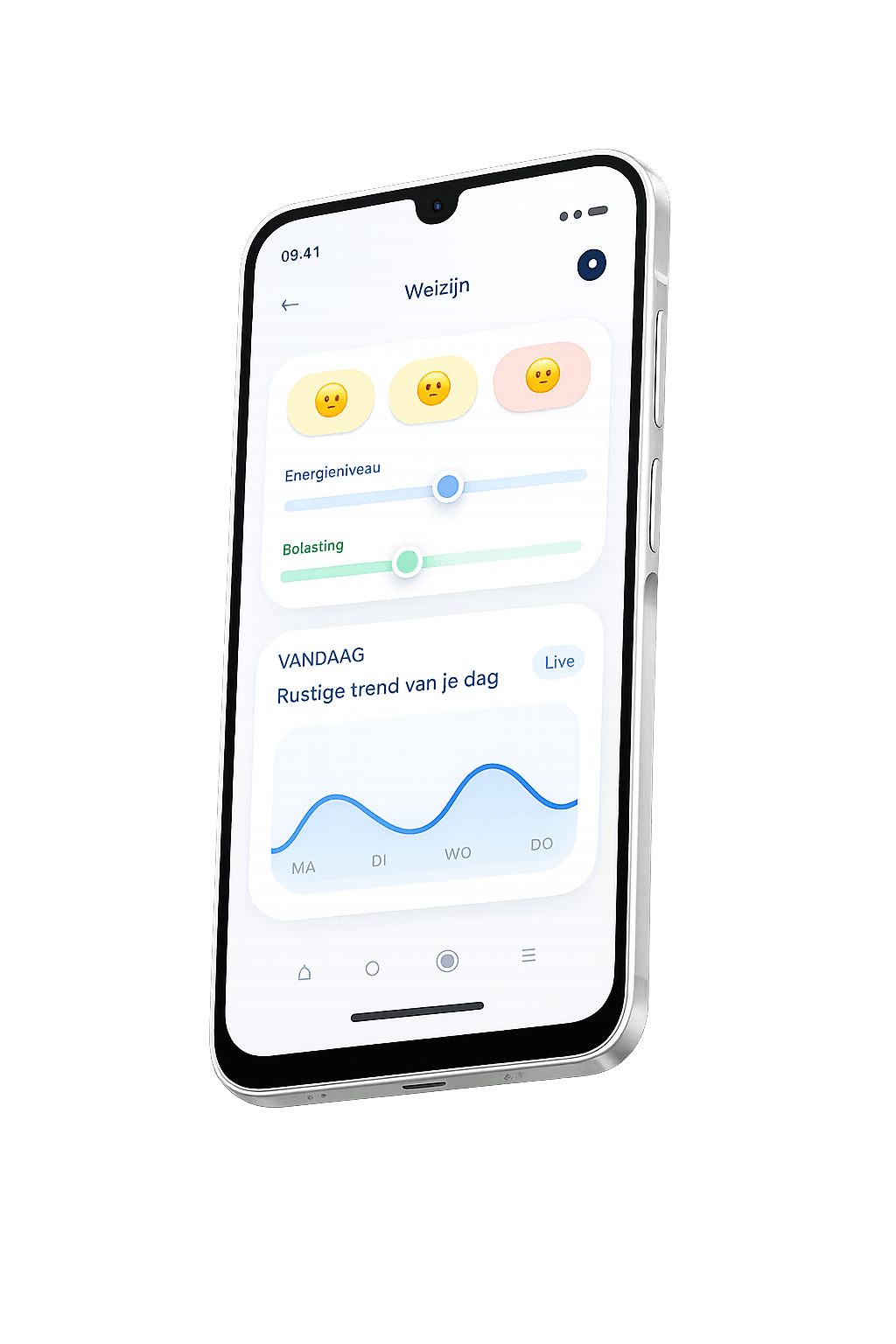 Telefoon preview van Track my MS